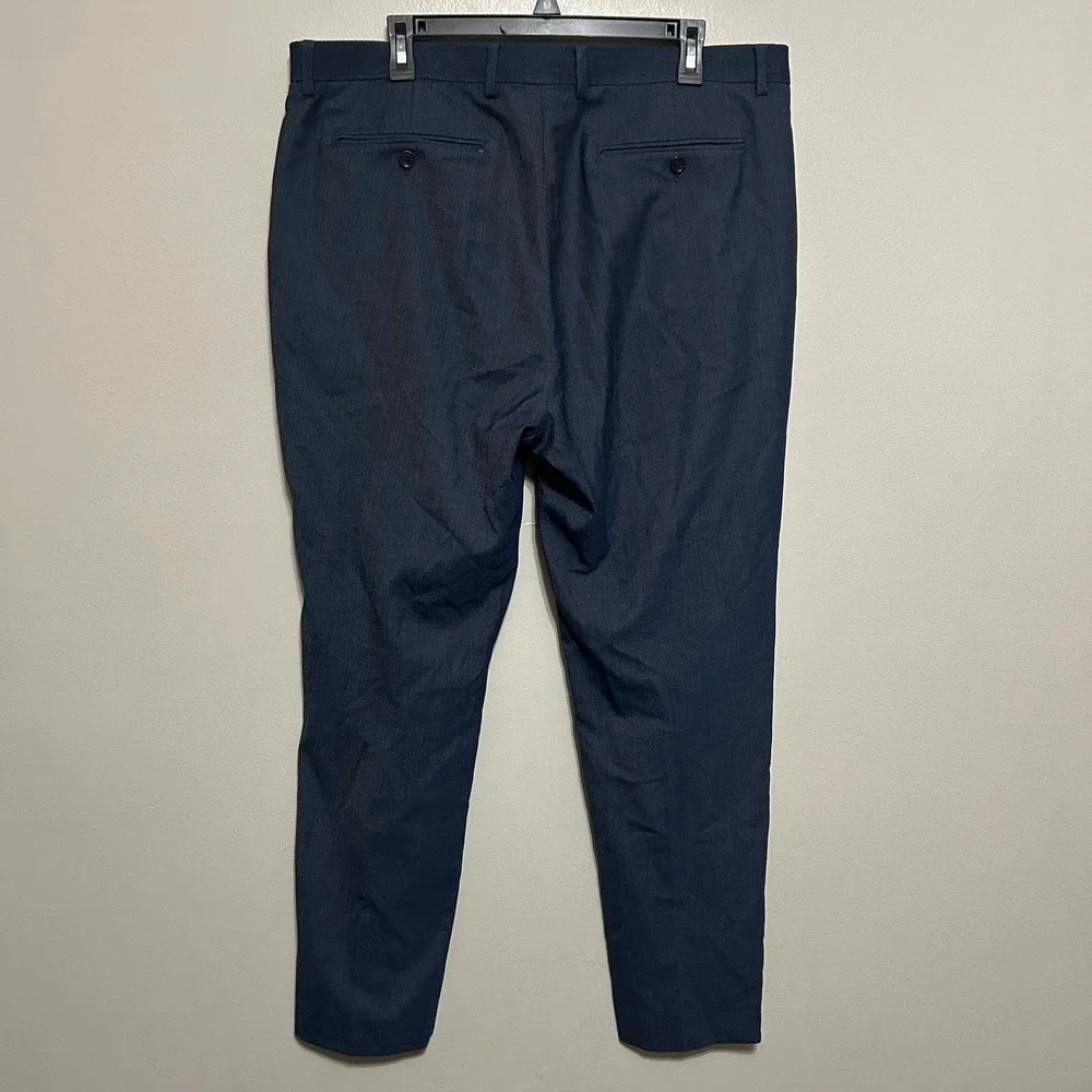 Banana Republic Trousers 38x29 Navy Blue Work Casual Tailored Performance Pants